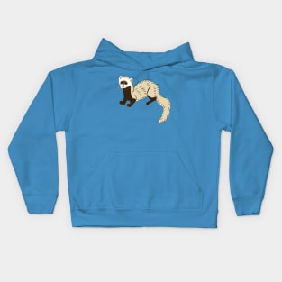 Creme Ferret Kids Hoodie